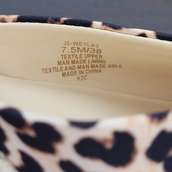 NEW Jessica Simpson Weyla Wedge Wrap Sandals Natural Leopard 7.5M - Picture 4 of 10